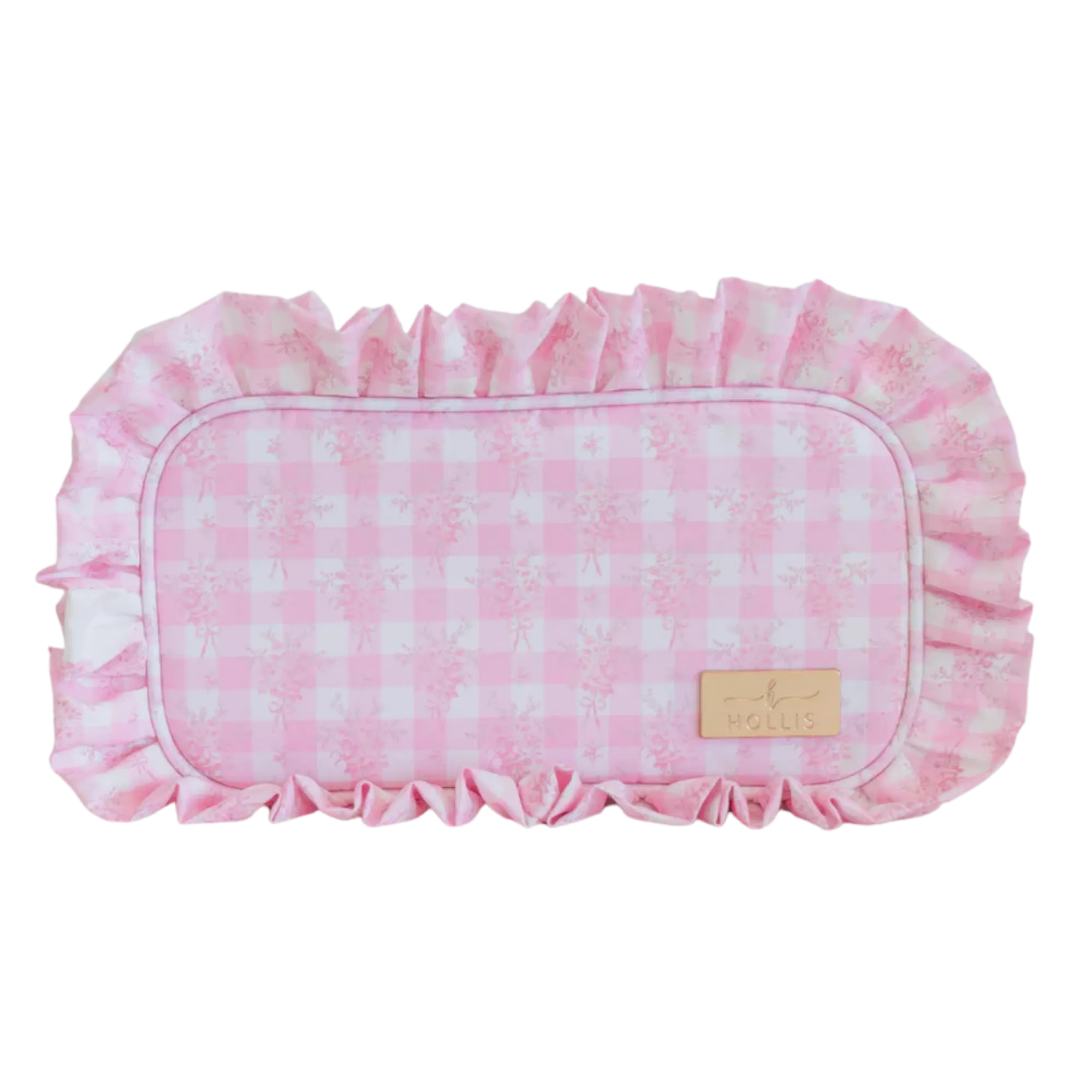 Pink Floral Medium Pouch