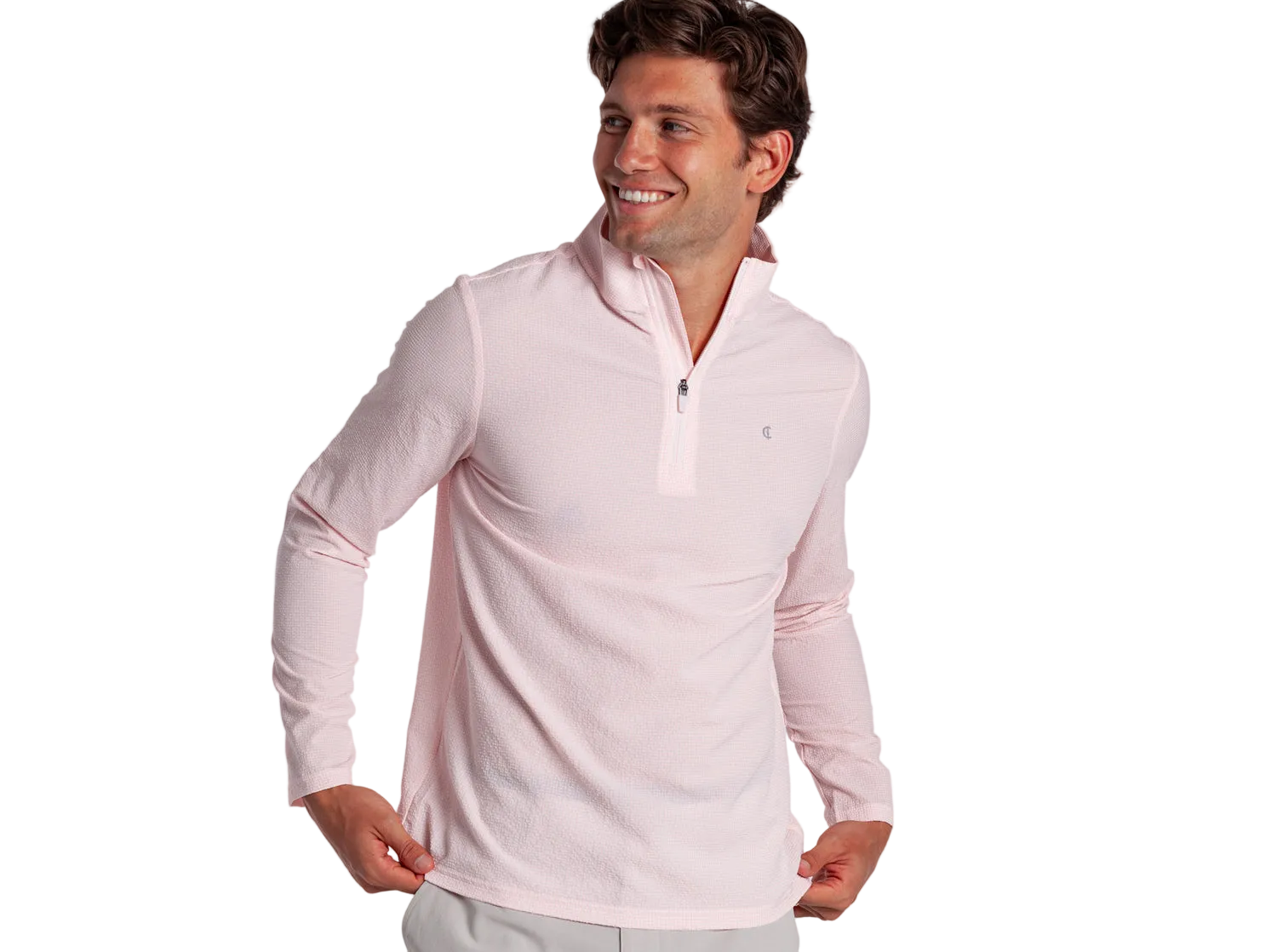 Seersucker Performance Pullover