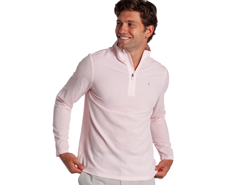 Seersucker Performance Pullover