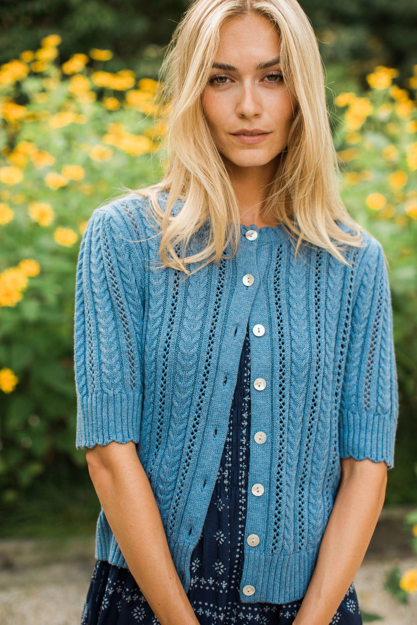 Leah Pointelle Cardigan