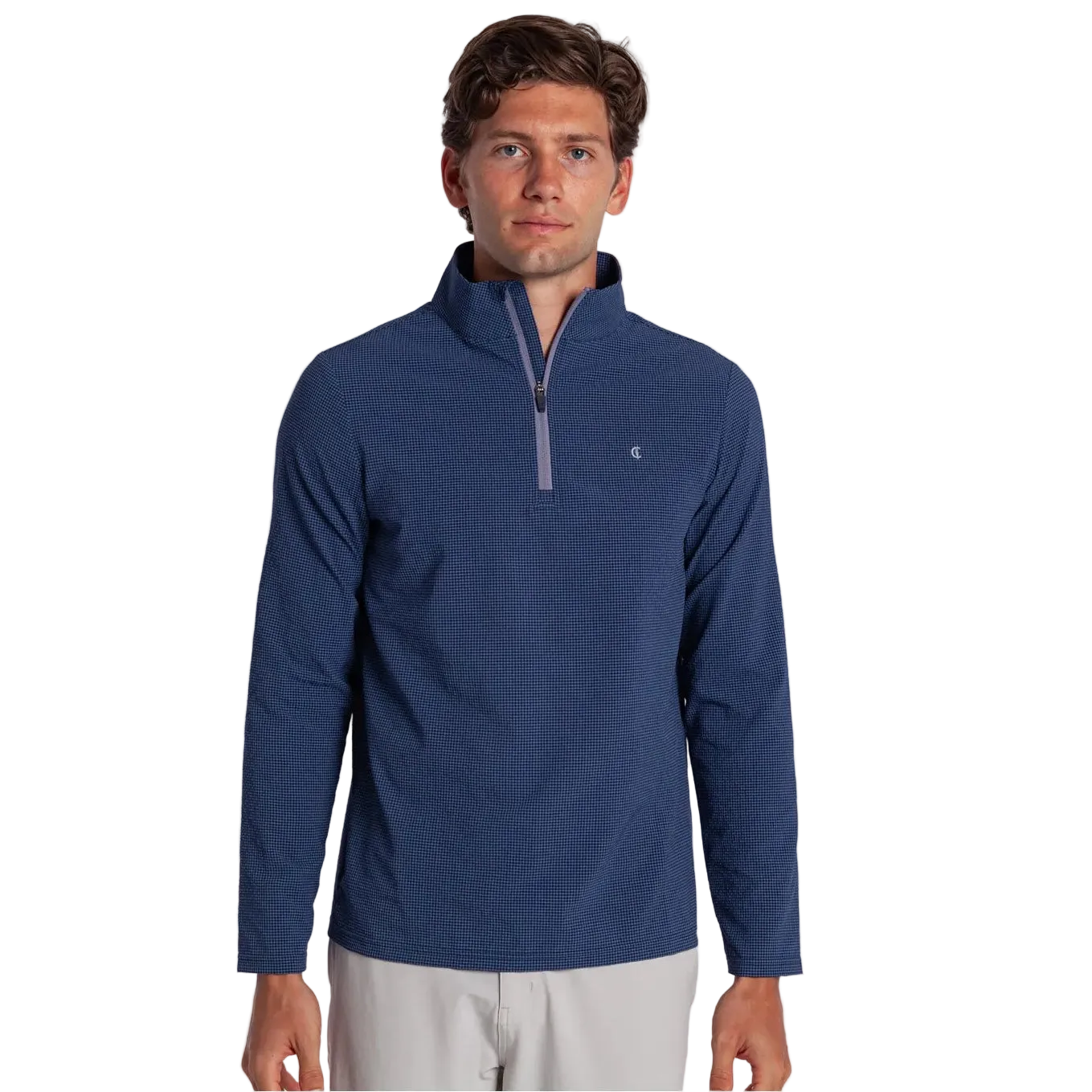 Seersucker Performance Pullover
