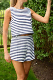 Josie Tank- Navy Nautical Stripe