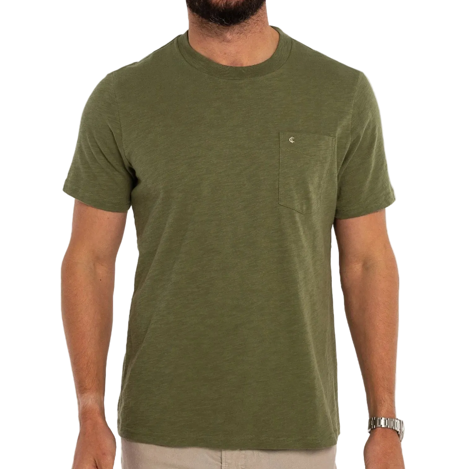 Slub Cotton Short Sleeve T-Shirt