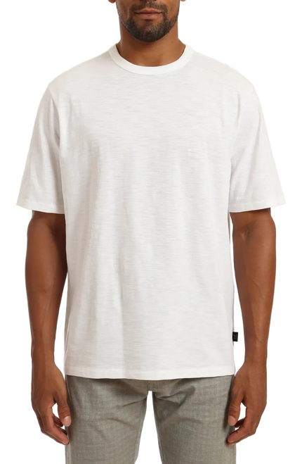 Slub Crew Neck Tshirt White