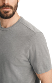 Slub Crew Neck Tshirt Chiseled Stone
