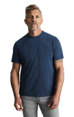 Slub Crew Neck Tshirt Vintage Indigo