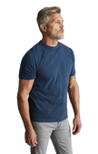 Slub Crew Neck Tshirt Vintage Indigo
