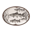 Small Oval Platter: Brown Trout