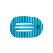 Splash Zone Flat Round Hair Clip