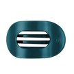 Teal With It Flat Round Hair Clip