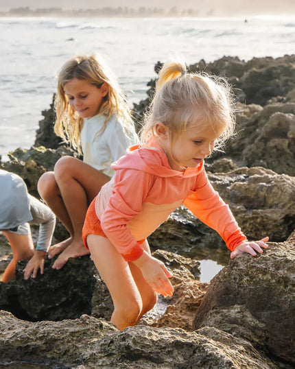 Toddler Colorblock Shade Hoodie Tropic Sea/ Lime