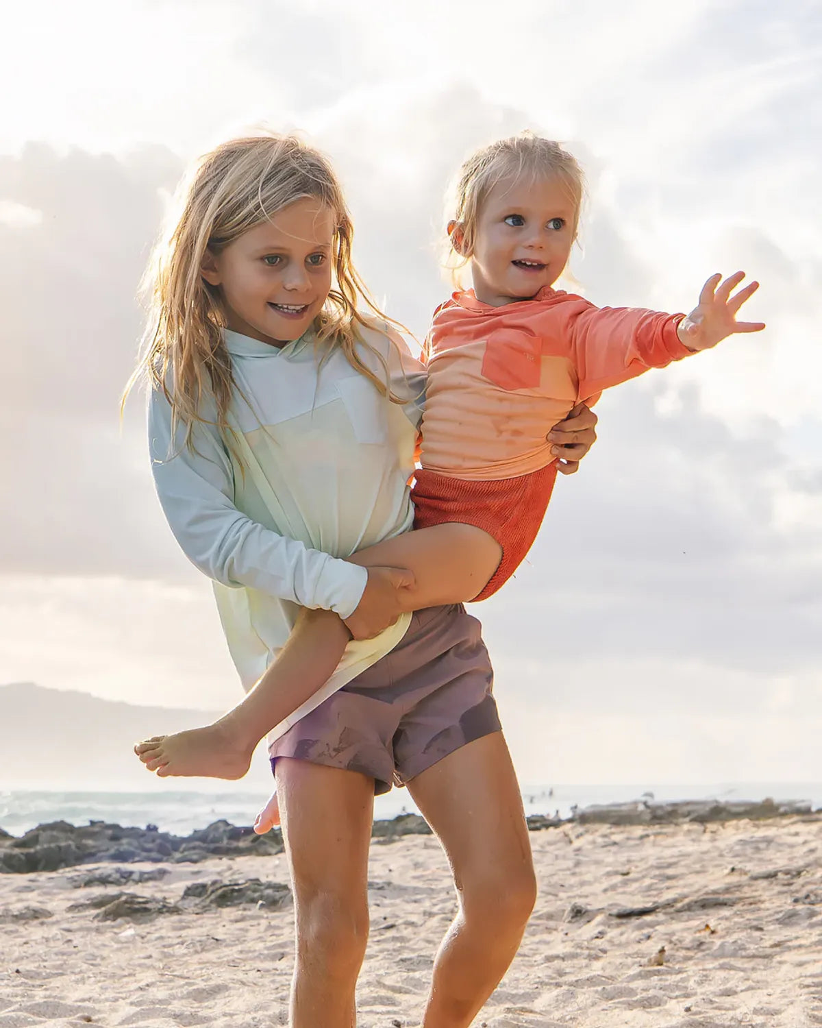 Toddler Colorblock Shade Hoodie Tropic Sea/ Lime