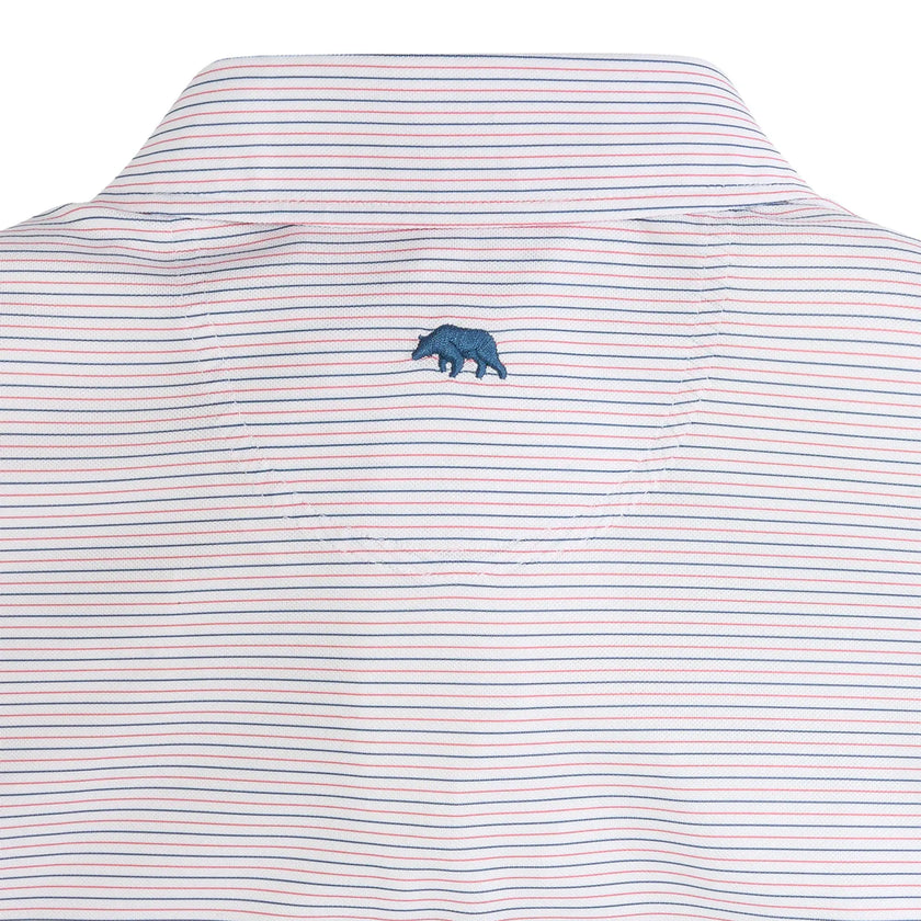 Tour Stripe Performance Pique Polo