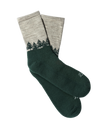 Hike Midweight Merino 3/4 Crew Douglas Fir Charcoal/Green