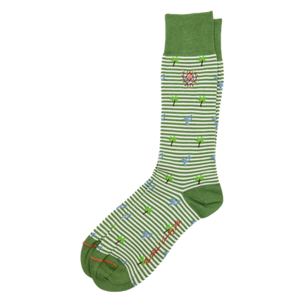 Tropical Stripe Peruvian Pima Cotton Socks