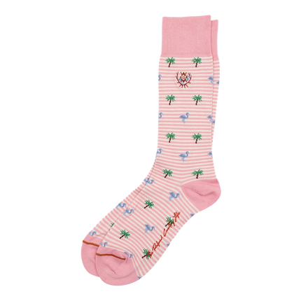 Tropical Stripe Peruvian Pima Cotton Socks