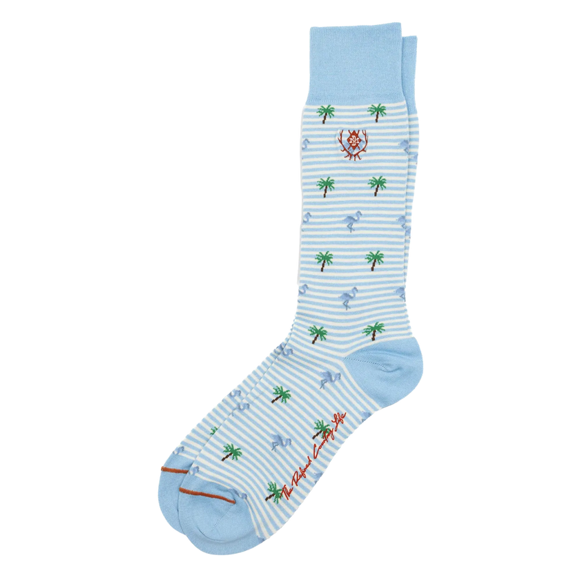 Tropical Stripe Peruvian Pima Cotton Socks