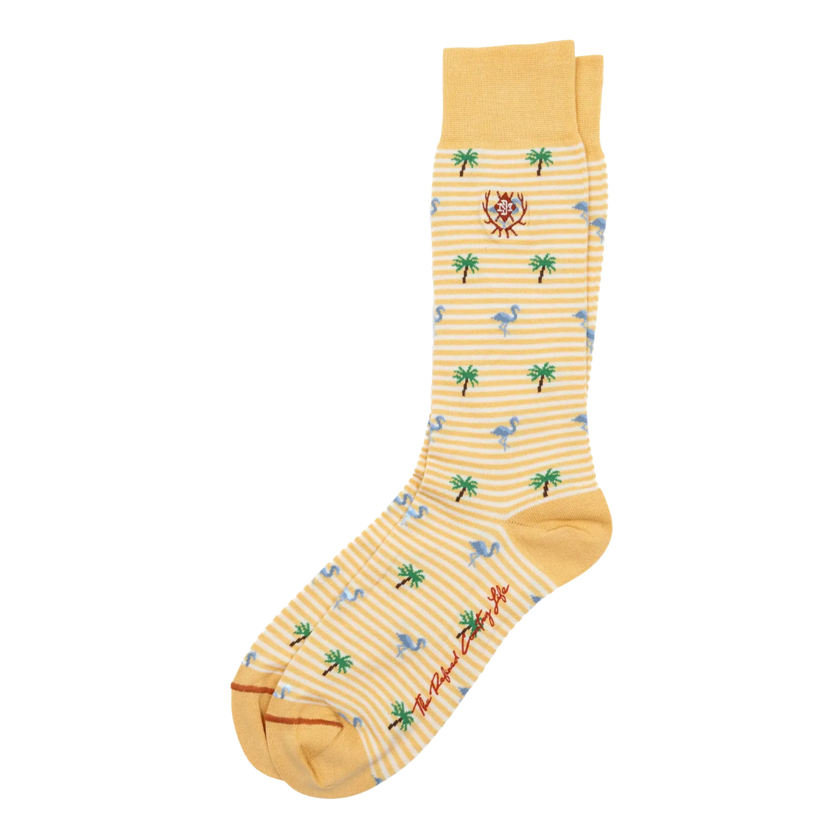 Tropical Stripe Peruvian Pima Cotton Socks