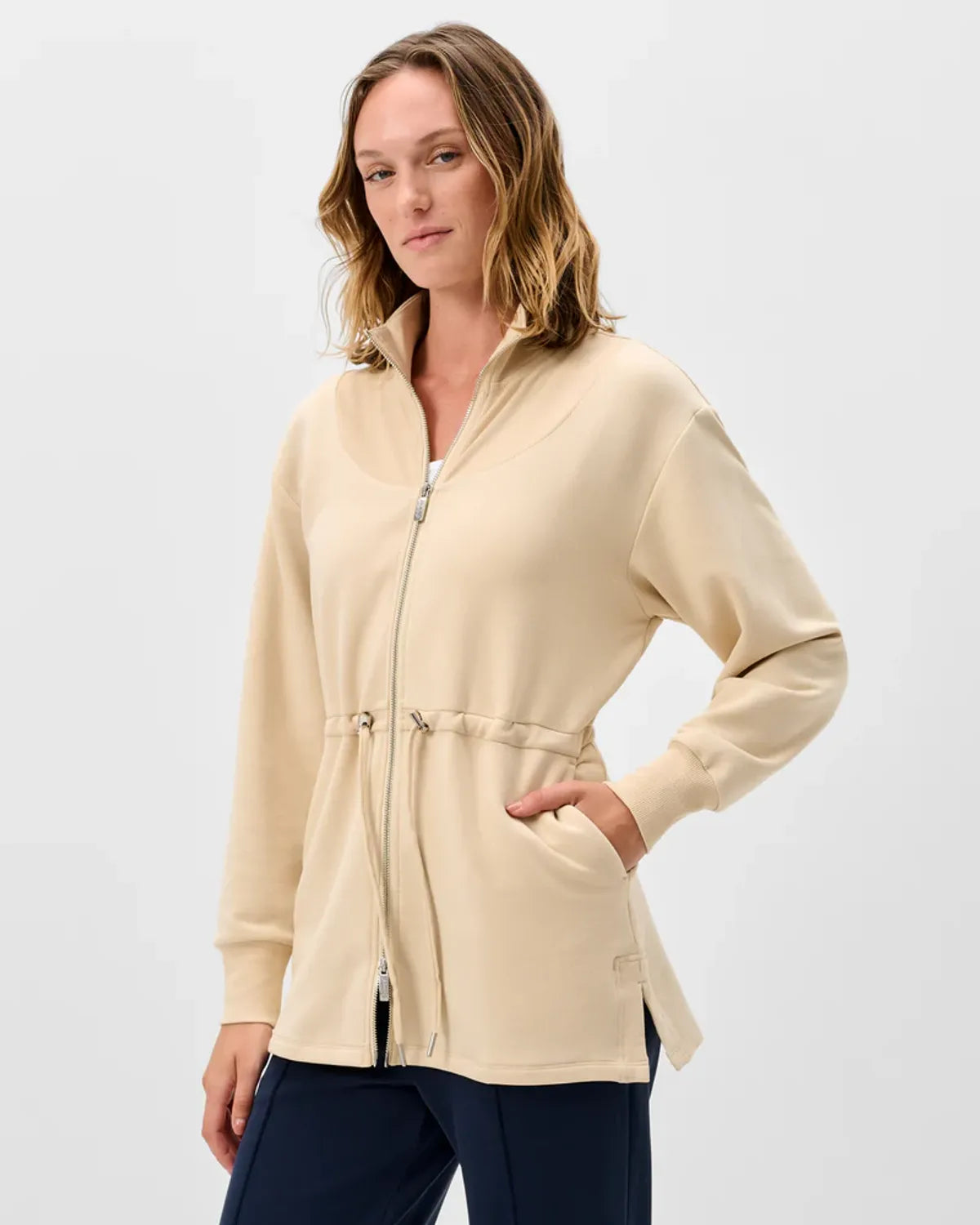 Wilow Full Zip Cinch Waist Jacket