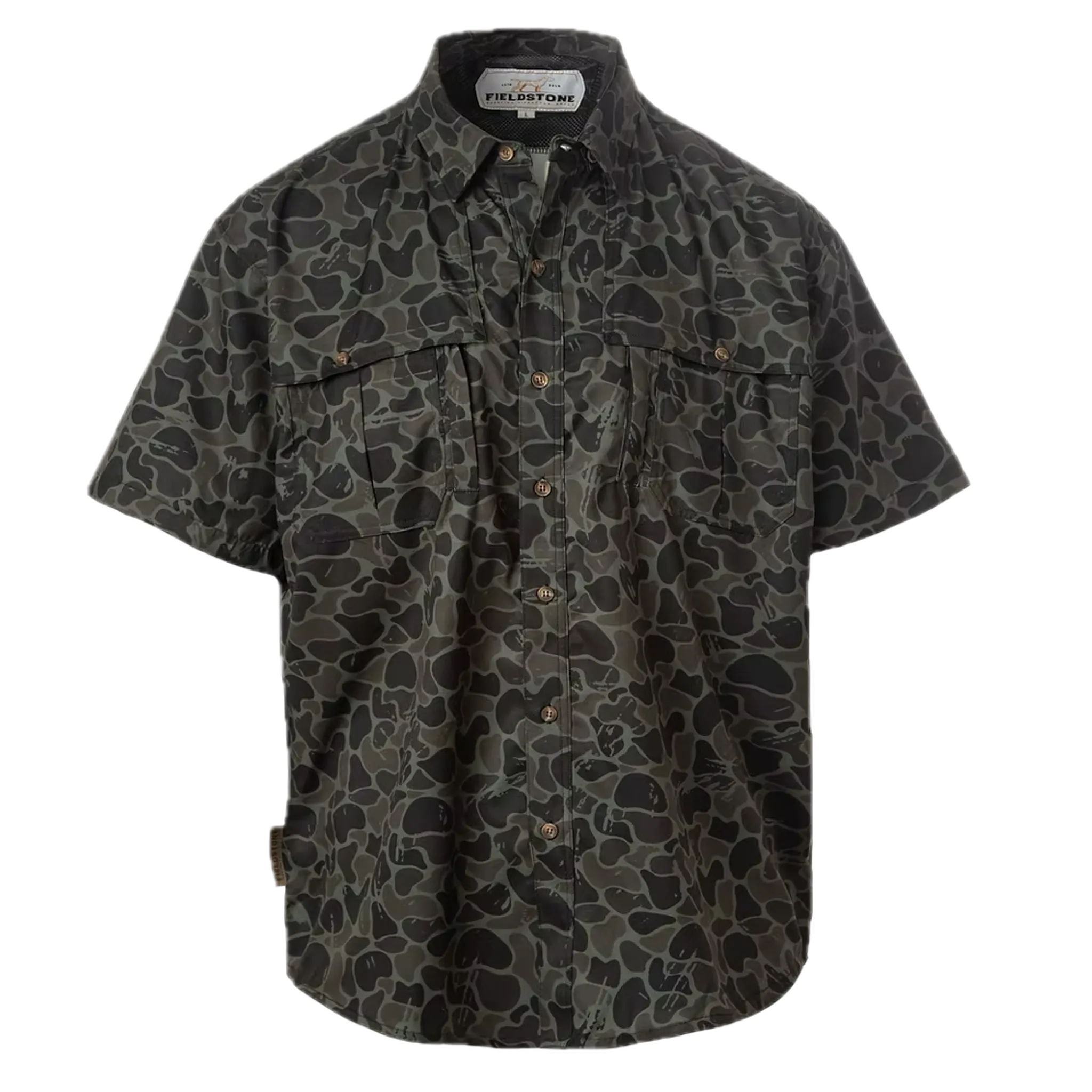 Youth Nightshade Camo Button Down