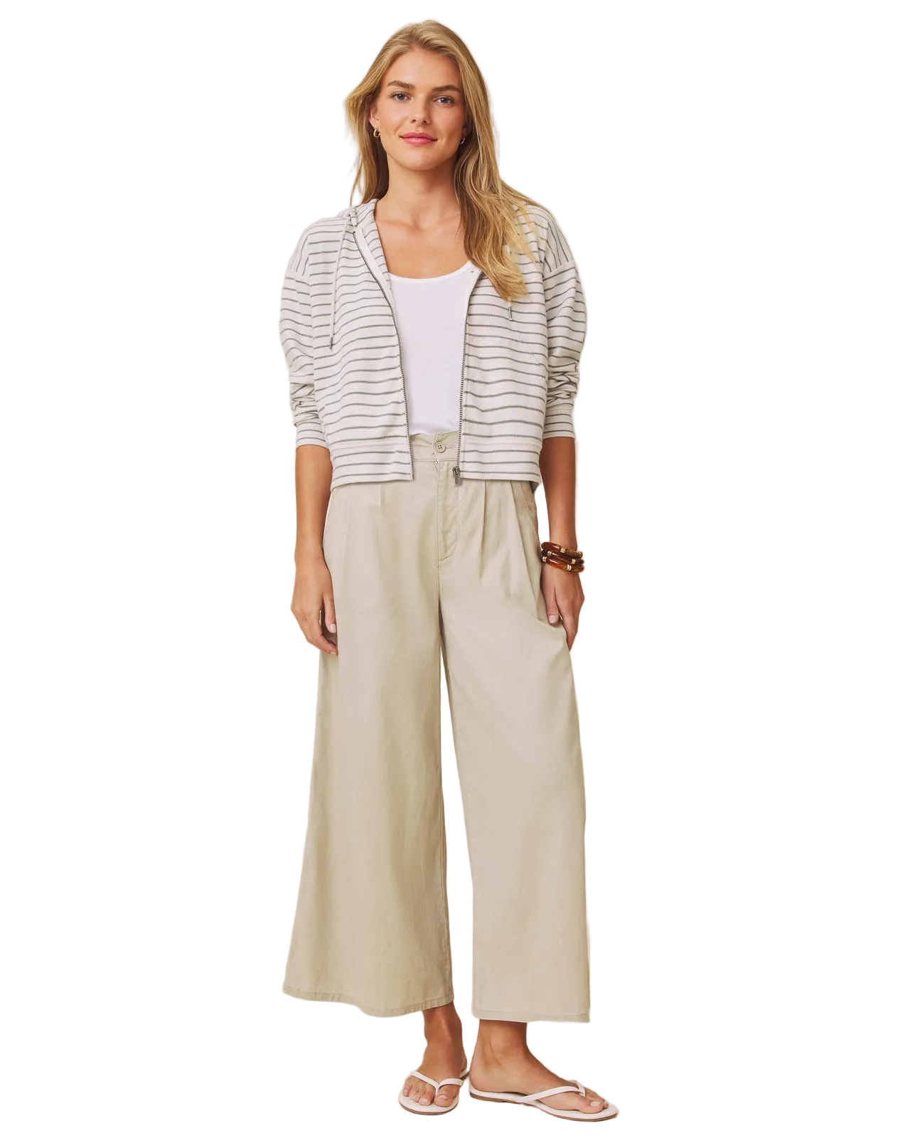 Kennedy Stripe Zip Up